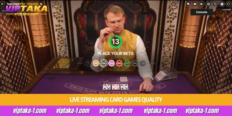 Live streaming card games quality