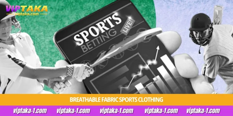 Breathable fabric sports clothing